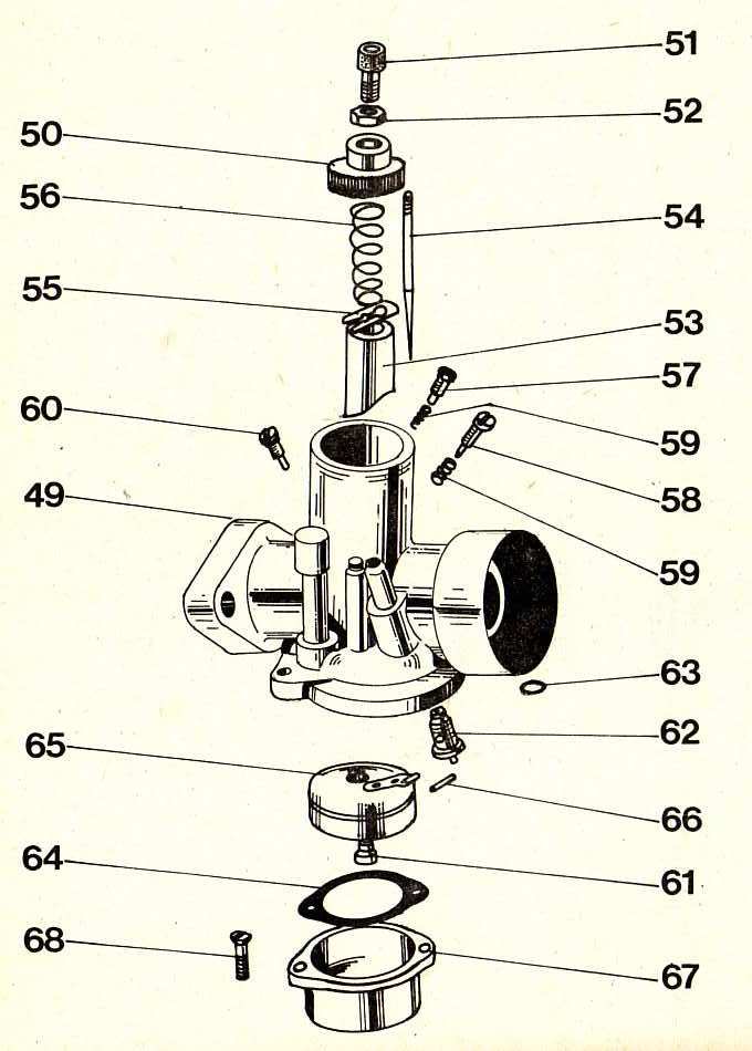 Jehla karburátoru MF 70